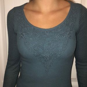 Abercrombie and Fitch blue long sleeve shirt xs